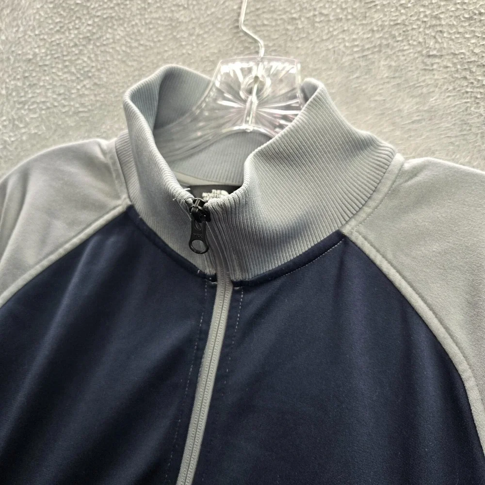 The North Face‎ Men Jacket Medium Blue Colorblock Pockets Full Zip Mock Neck